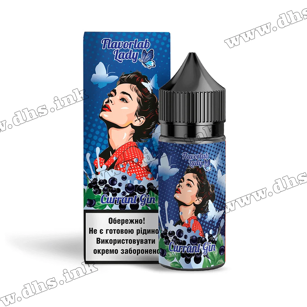 Набір для самозамісу Flavorlab Lady Salt 30 мл (50 мг) - Currant Gin (Смородиновий Джин)